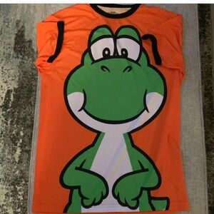 Lot of 2 Nintendo game tees orange Bowser NWOT and black tee in good condition